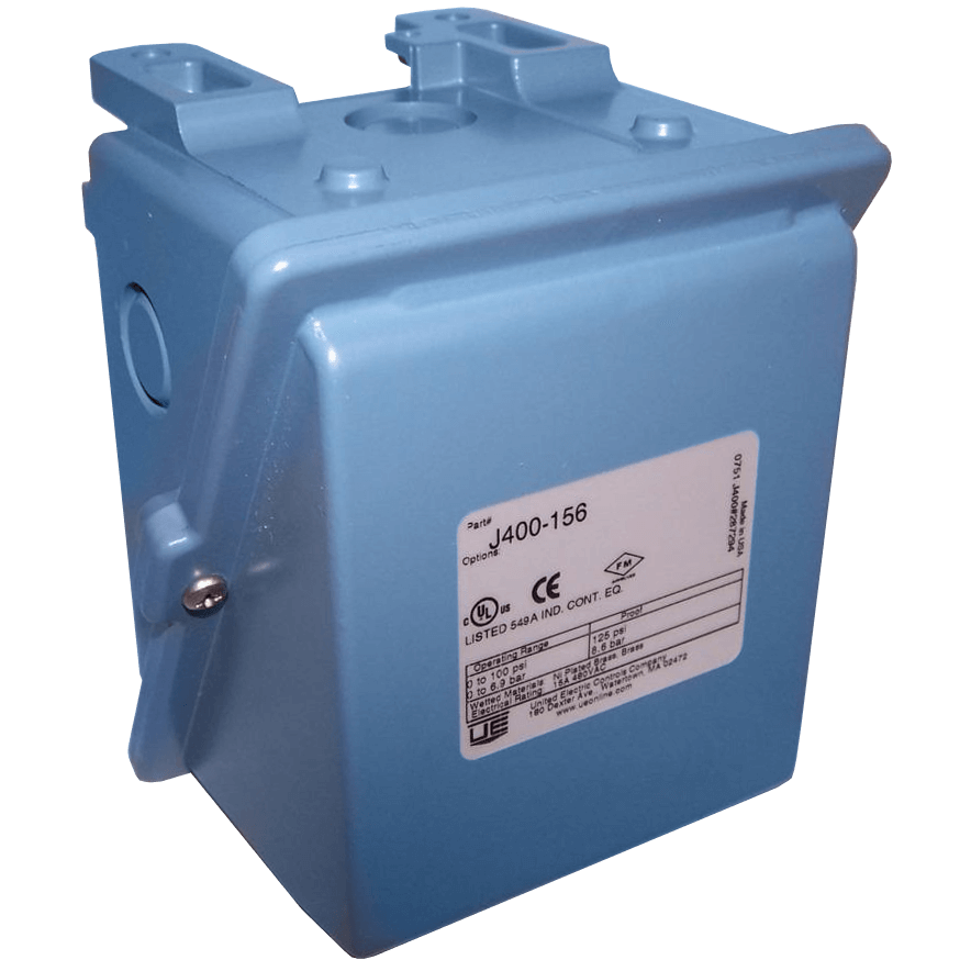 United Electric Pressure Switch, 400 Series Type J400 Models 126 to 164